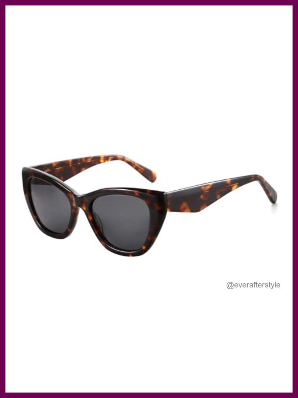 Cat Eye Polarized Sunglasses UV400 Acetate Full Frame Designer